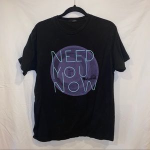 Plumb “Need You Now” Concert Black Tee Size: L